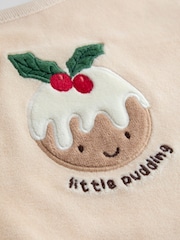 JoJo Maman Bébé Light Brown Little Pudding 2-Pack Hat & Bib Set - Image 5 of 6