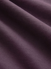Navy Blue/Burgundy Red/Grey Relaxed Fit Graphic Print Heavyweight 100% Cotton T-Shirt - Image 10 of 10