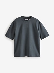 Slate Grey Relaxed Fit Smart Soft Touch Heavyweight T-Shirt - Image 5 of 7