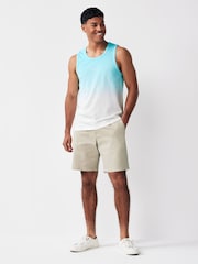 Blue Dip Dye 100% Cotton Vest - Image 2 of 7