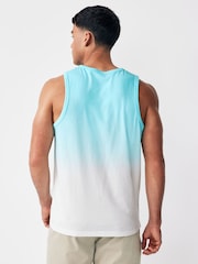 Blue Dip Dye 100% Cotton Vest - Image 3 of 7