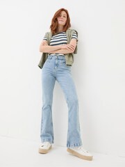 FatFace Blue Fly Flare Jeans - Image 4 of 5