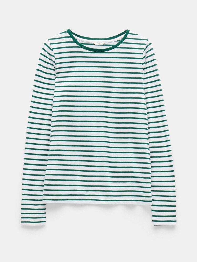 Hush Green Anna Stripe Crew Neck T-Shirt - Image 5 of 5