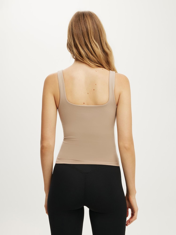 Cotton On Brown Ultra Soft Square Neck Tank - Image 2 of 5
