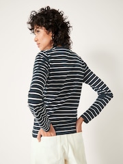 Hush Black Anna Stripe Crew Neck T-Shirt - Image 3 of 5