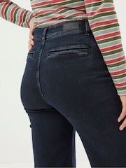 FatFace Dark Blue Wide Leg Crop Jeans - Image 4 of 5