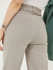 FatFace Keswick Natural Wide Leg Crop Jeans - Image 4 of 5