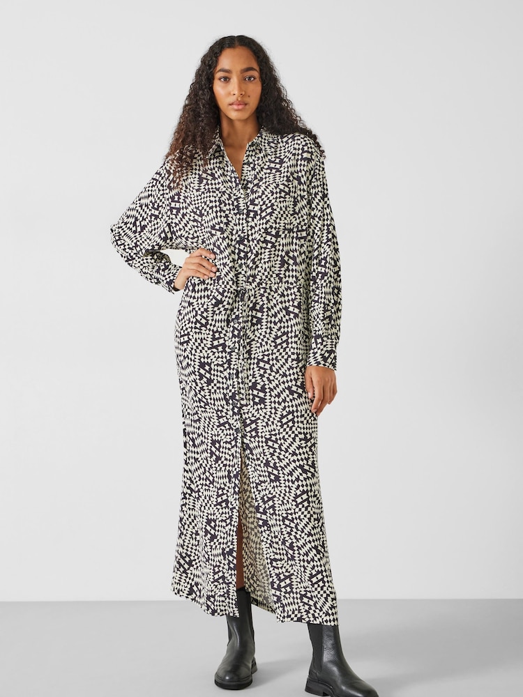 Hush Black Sabrina Maxi Shirt Dress - Image 1 of 5
