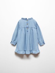 Mango Blue Floral Embroidery Dress - Image 2 of 6