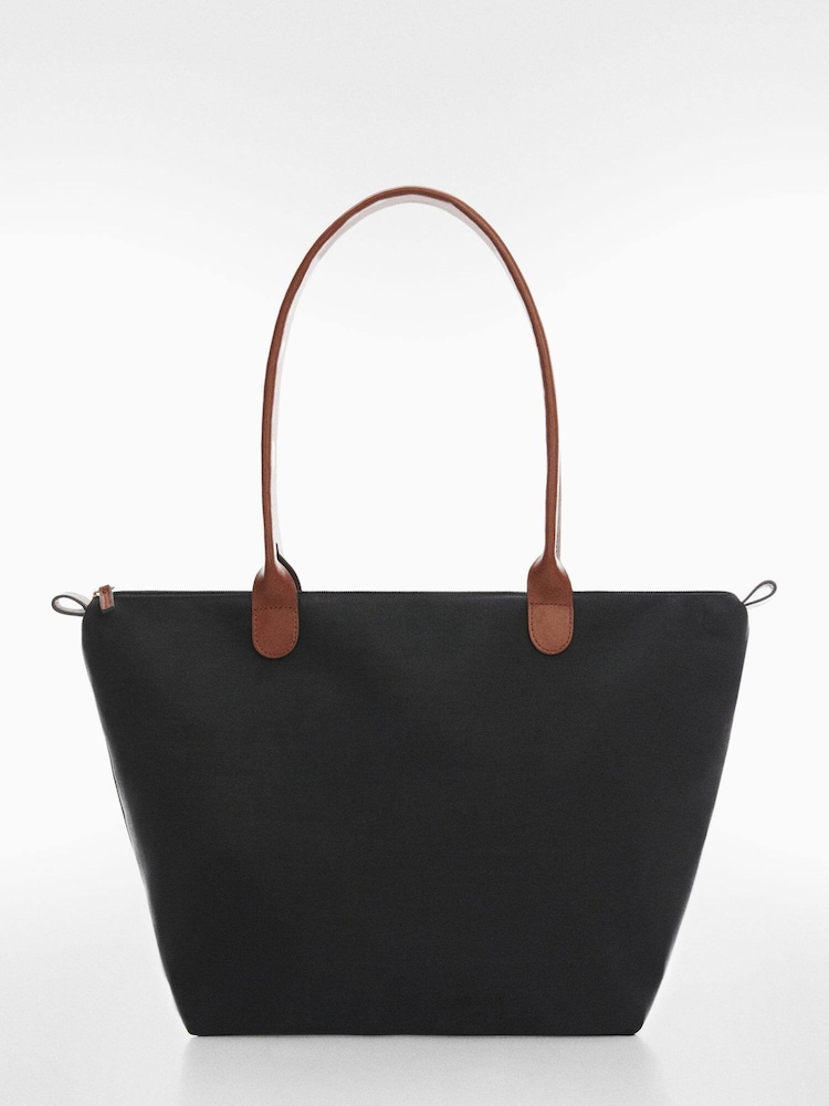Mango Black Shopper Bag - Image 1 of 3