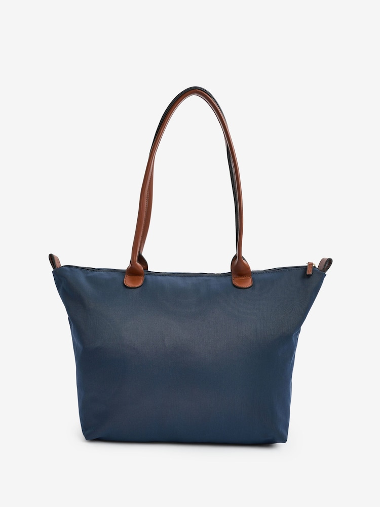 Mango Blue Shopper Bag - Image 1 of 4