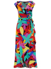 Pour Moi Black Viscose Midaxi Wrap Beach Dress - Image 3 of 4