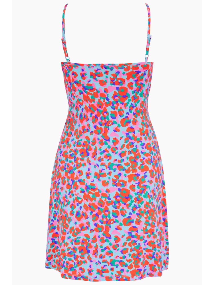 Pink und Blau, Blumenmuster - Pour Moi Strappy Jersey Beach Dress with Viscose - Bild 4 von 4 Pink und Blau, Blumenmuster - Pour Moi Strappy Jersey Beach Dress with Viscose - Bild 4 von 4