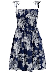Rochie de plajă țesută cu volane fără bretele și corset încrețit Pour Moi - Image 3 of 4