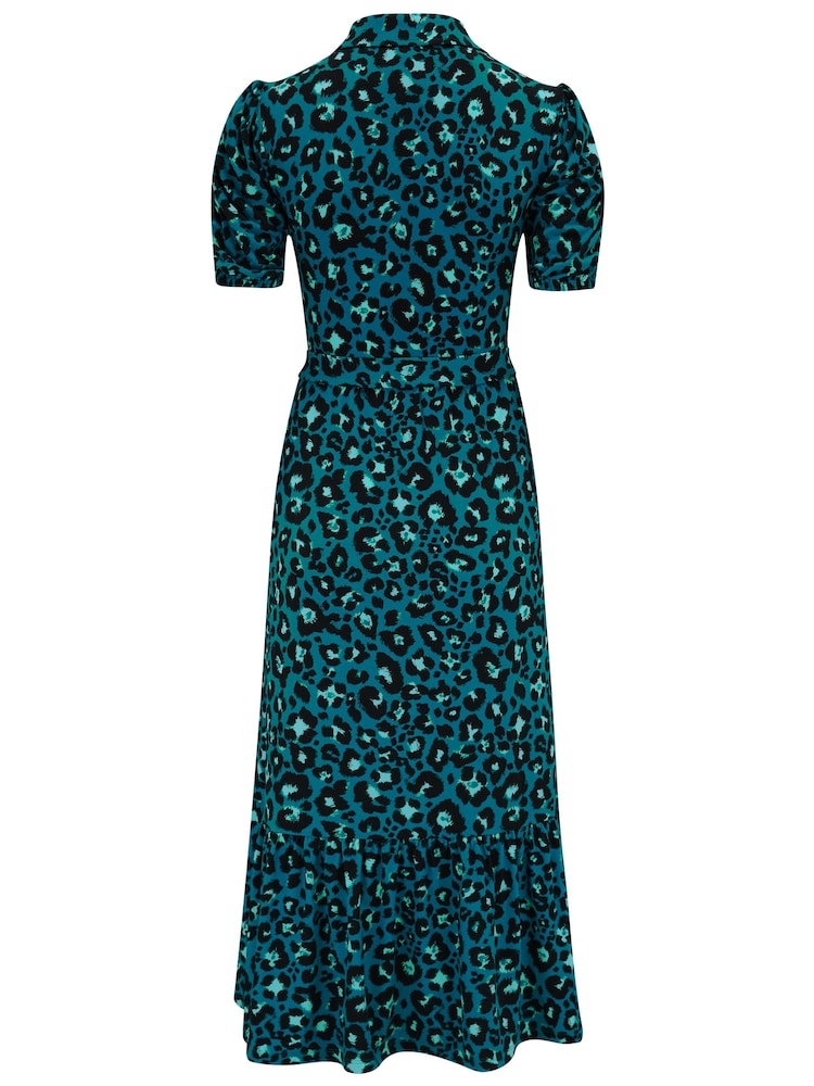 Blau - Pour Moi Jodie Anschmiegsames, gestuftes Midi-Hemdkleid aus Jersey für die größere Brust - Bild 4 von 4 Blau - Pour Moi Jodie Anschmiegsames, gestuftes Midi-Hemdkleid aus Jersey für die größere Brust - Bild 4 von 4