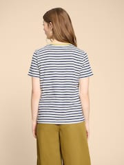 White Stuff White Abbie 100% Cotton T-Shirt - Image 2 of 6