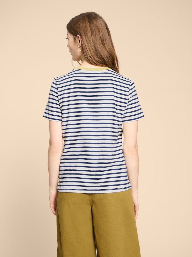 White Stuff White Abbie 100% Cotton T-Shirt - Image 2 of 6
