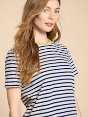 White Stuff White Abbie 100% Cotton T-Shirt - Image 4 of 6