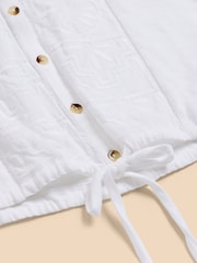 White Stuff White Tulip Jersey Sleeveless Shirt - Image 7 of 7