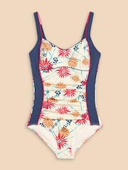 White Stuff White Splash Tummy Control Swimsuit - Image 5 of 7