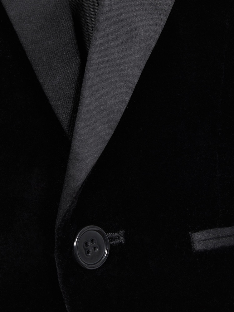 Однобортный блейзер с бархат Reiss Ace - Image 4 of 4