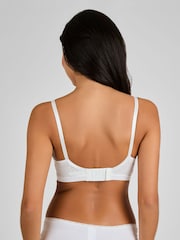 JoJo Maman Bébé White Emma-Jane Lace Trim Nursing T-Shirt Bra - Image 2 of 5
