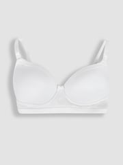 JoJo Maman Bébé White Emma-Jane Lace Trim Nursing T-Shirt Bra - Image 4 of 5
