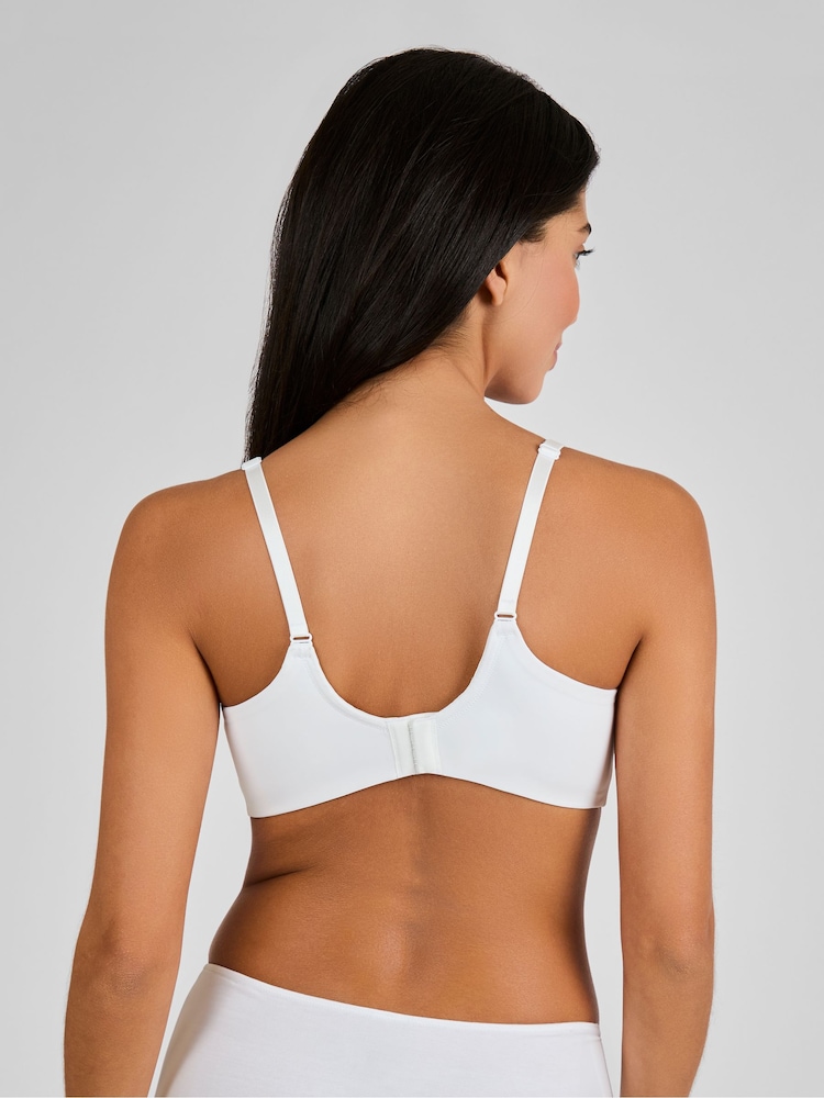JoJo Maman Bébé White Microfibre Moulded Maternity & Nursing Bra - Image 2 of 4