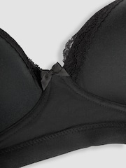 JoJo Maman Bébé Black Emma-Jane Lace Trim Nursing T-Shirt Bra - Image 5 of 6