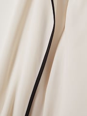 Reiss White Daria Ruffle Detail Cut Out Blouse - Image 6 of 6