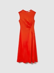 Платье миди со сборками Reiss Stacey - Image 2 of 6