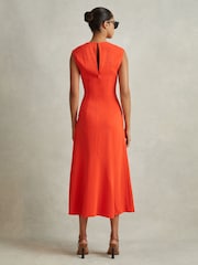 Платье миди со сборками Reiss Stacey - Image 4 of 6