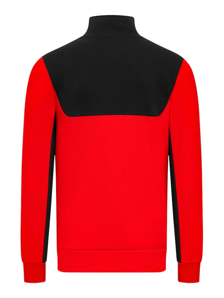 Fanatics Red Scuderia Ferrari Quarter Zip Top - Image 3 of 3 Fanatics Red Scuderia Ferrari Quarter Zip Top - Image 3 of 3
