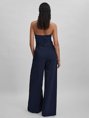 Halston Satin Halter Neck Jumpsuit - Image 4 of 5