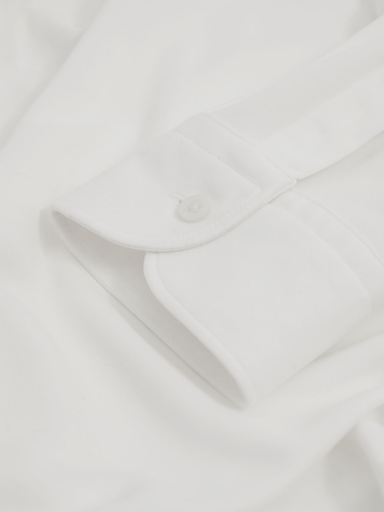 Reiss White Bobby Modal Blend Cutaway Collar Shirt - Image 6 of 6