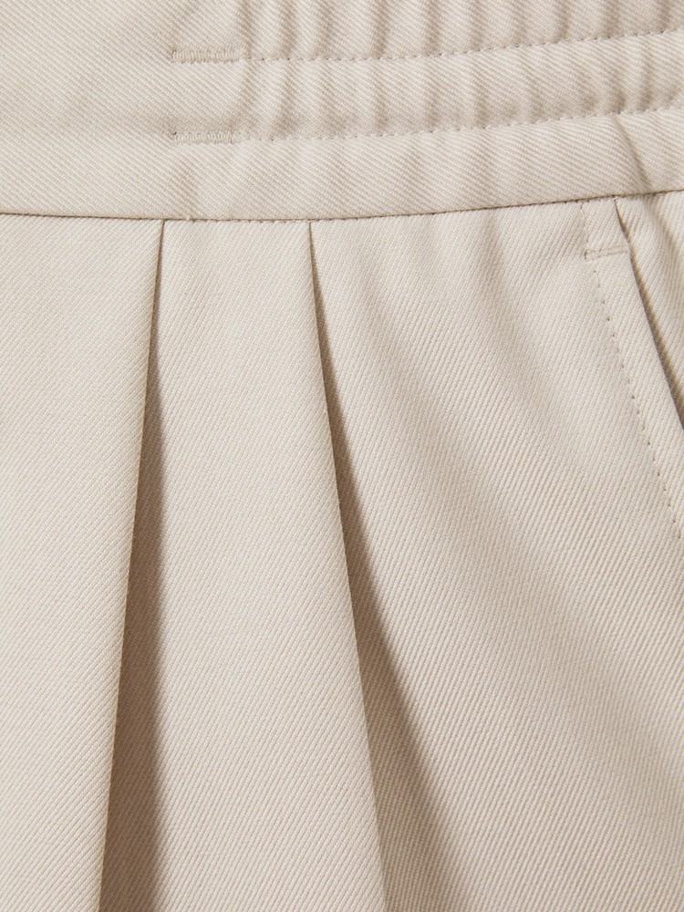 Reiss Stone Arden Relaxed Twill Drawstring Trousers - Image 5 of 5