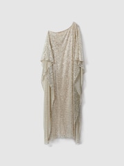 Halston Sequin Off-The-Shoulder Maxi Dress - Image 2 of 7