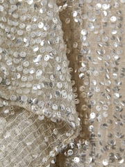 Halston Sequin Off-The-Shoulder Maxi Dress - Image 7 of 7