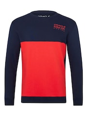 Fanatics Oracle Red Bull Racing Colourblock Crew Blue Sweatshirt - Image 2 of 3