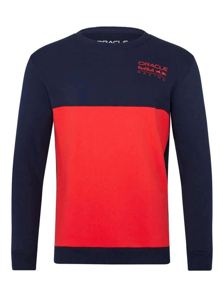 Fanatics Oracle Red Bull Racing Colourblock Crew Blue Sweatshirt - Image 2 of 3