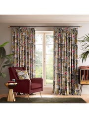 Clarke and Clarke Mineral Passiflora Eyelet Curtain - Image 1 of 2