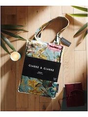 Clarke and Clarke Mineral Passiflora Eyelet Curtain - Image 2 of 2