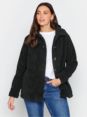 Long Tall Sally Black Teddy Jacket - Image 1 of 4