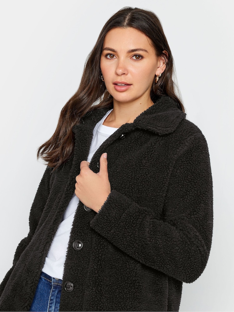 Long Tall Sally Black Teddy Jacket - Image 4 of 4