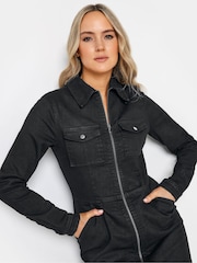 Long Tall Sally Black Green Zip Up Dress - Image 4 of 4