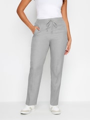 M&Co Grey Regular Relaxed Tapered Trousers - Image 1 of 4