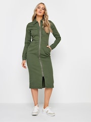 Long Tall Sally Green Green Zip Up Dress - Image 2 of 4
