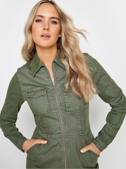 Long Tall Sally Green Green Zip Up Dress - Image 4 of 4