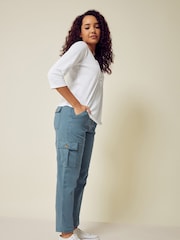 M&Co Blue Airforce Cargo Trousers - Image 1 of 5