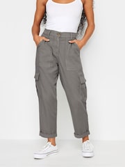 M&Co Grey Petite Cargo Trousers - Image 1 of 6